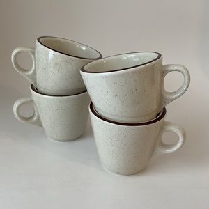 Schmidt Porcelana Cream Porcelain China Coffee Cups Mugs Brasil Restaurant Ware